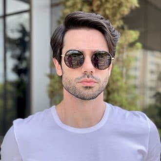Óculos de Sol Masculino Aviador Tartaruga Benício
