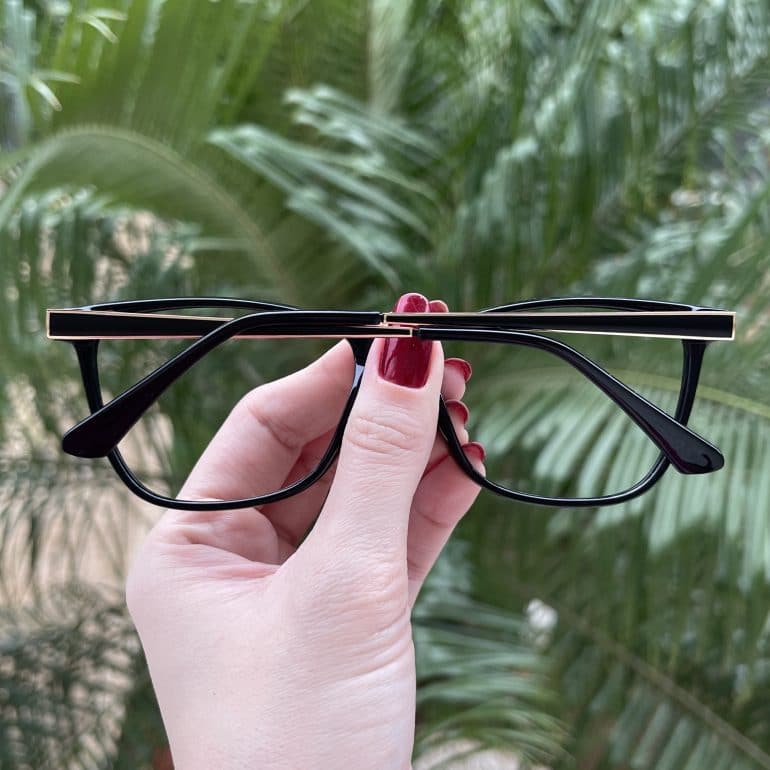 safine com br oculos de grau retangular preto filipa