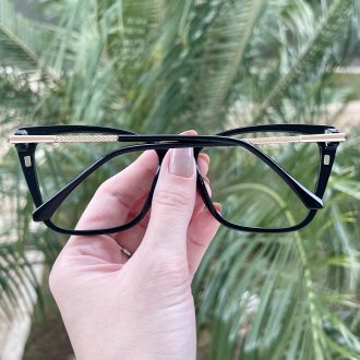 Óculos de Grau Feminino Gatinho Preto Priscila 6