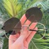 safine com br oculos 2 em 1 clip on redondo prata louise 2
