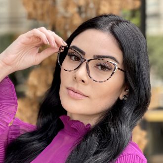 Óculos de Grau Gatinho Tartaruga Yasmin