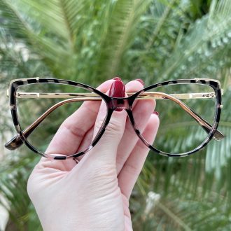 Óculos de Grau Gatinho Tartaruga Yasmin