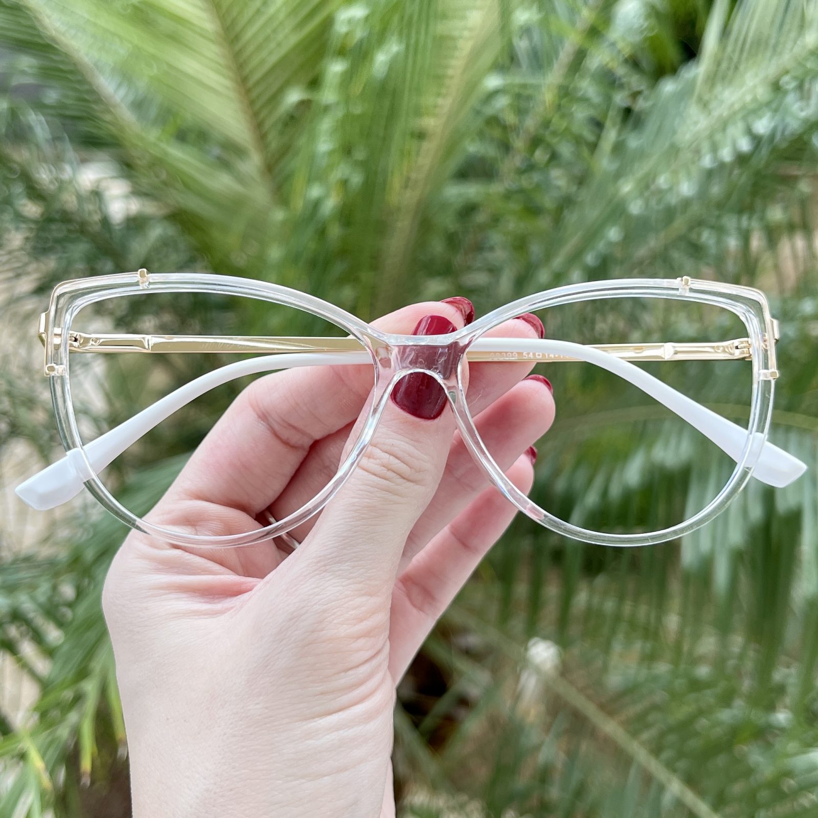 Óculos de Grau Gatinho Transparente Yasmin Óculos de Grau Gatinho Transparente Yasmin