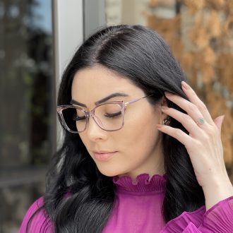 Óculos de Grau Quadrado Roxo Margot