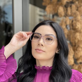 Óculos de Grau Quadrado Roxo Margot