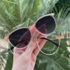 safine com br oculos 2 em 1 clip on gatinho dourado transparente