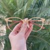 safine com br oculos de grau gatinho dourado com rose anahi copia 1
