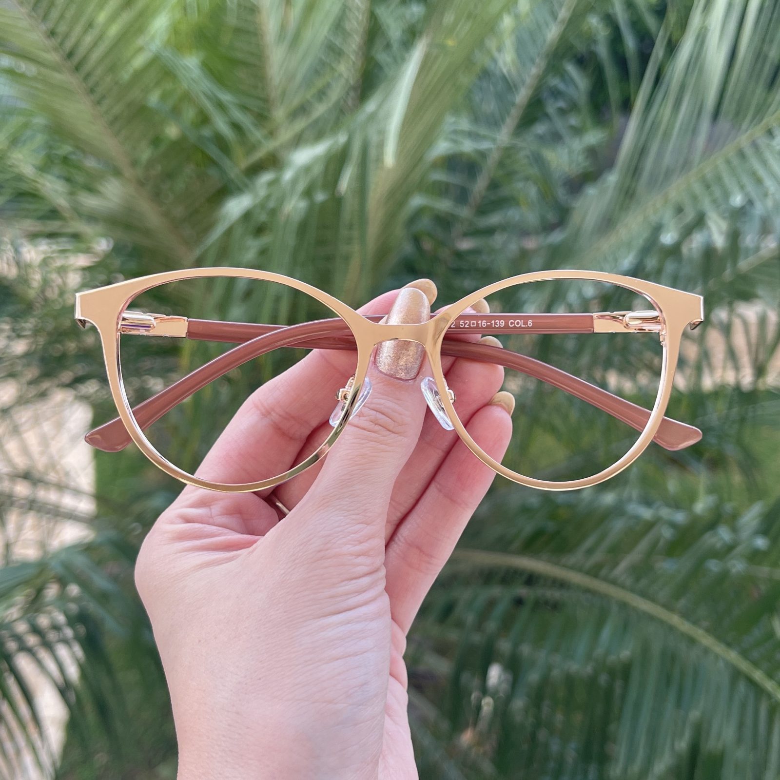 safine com br oculos de grau gatinho dourado com rose anahi copia 1
