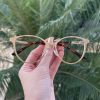 safine com br oculos de grau gatinho dourado com tartaruga anahi 1