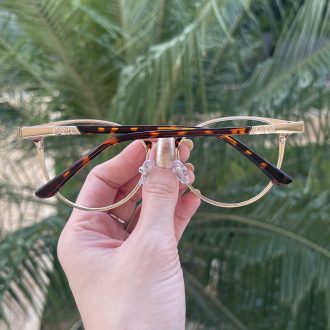 safine com br oculos de grau gatinho dourado com tartaruga anahi