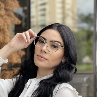 safine com br oculos de grau gatinho dourado com tartaruga anahi 4