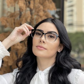 safine com br oculos de grau gatinho preto com transparente tarsila 1