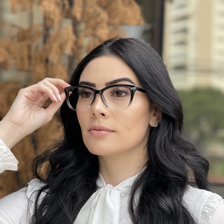 safine com br oculos de grau gatinho preto com transparente tarsila