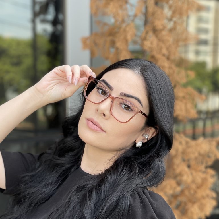 safine com br oculos de grau quadrado marrom dafne 2