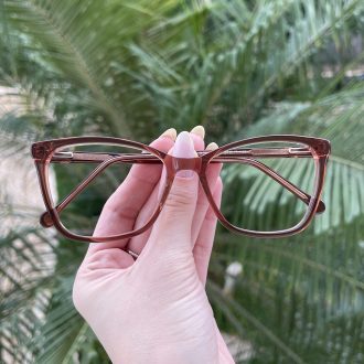 safine com br oculos de grau quadrado marrom dafne