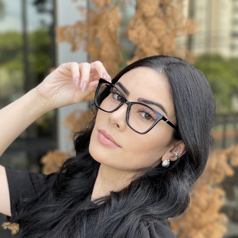 safine com br oculos de grau quadrado preto dafne 2