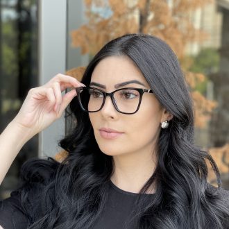 safine com br oculos de grau quadrado preto dafne