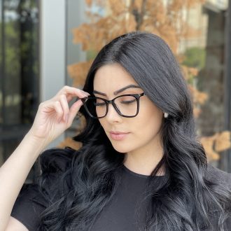 safine com br oculos de grau quadrado preto dafne 4