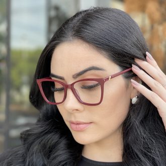 safine com br oculos de grau quadrado vinho dafne 4
