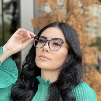 safine com br oculos de grau redondo em acetato azul helena 3