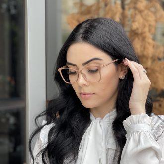 safine com br oculos de grau retangular nude luma 2