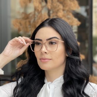 safine com br oculos de grau retangular nude luma 3