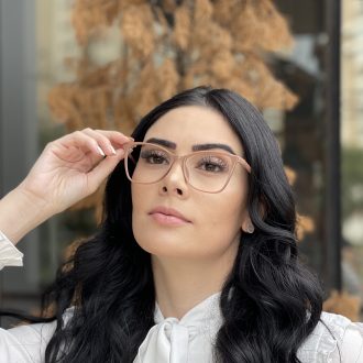 safine com br oculos de grau retangular nude luma 4