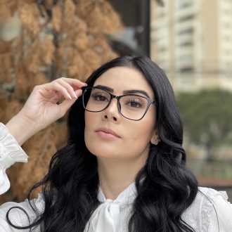 safine com br oculos de grau retangular preto luma 4