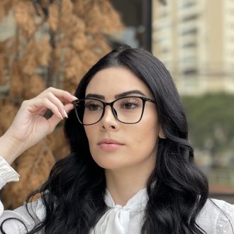 safine com br oculos de grau retangular preto luma 5