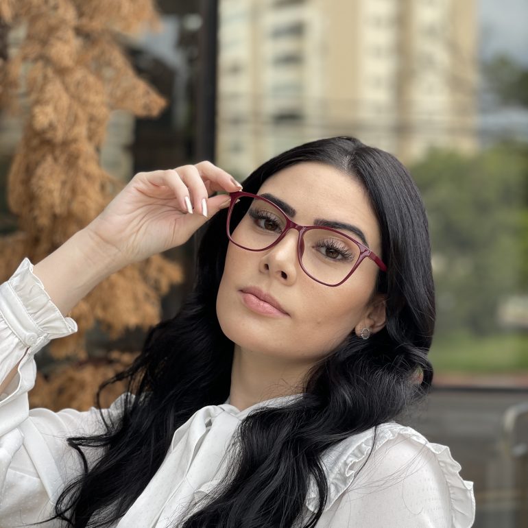 safine com br oculos de grau retangular vinho luma 3