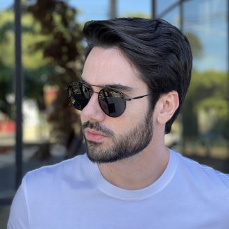 safine com br oculos de sol masculino polarizado aviador preto maicon 1