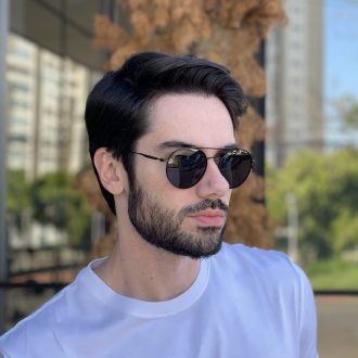 safine com br oculos de sol masculino polarizado aviador preto maicon 3