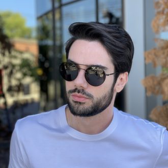 safine com br oculos de sol masculino polarizado aviador preto maicon