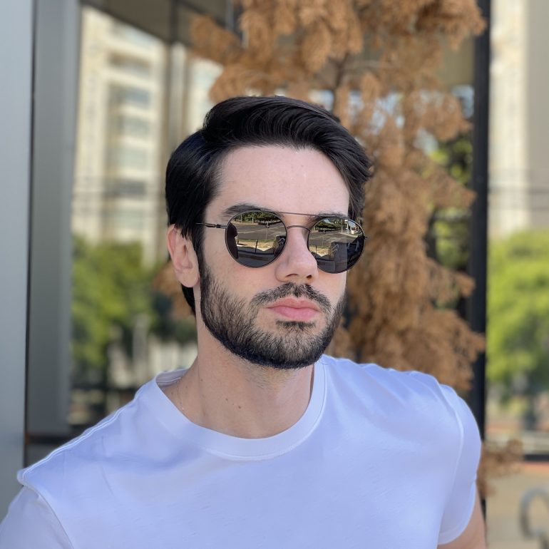 safine com br oculos de sol masculino polarizado aviador preto maicon 4