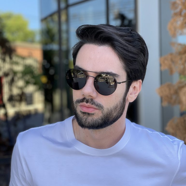 safine com br oculos de sol masculino polarizado aviador preto maicon
