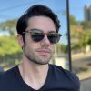safine com br oculos de sol masculino redondo cinza anthony