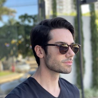 safine com br oculos de sol masculino redondo marrom anthony 2