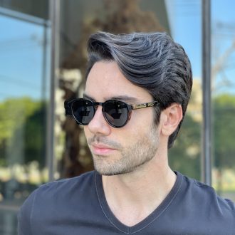 safine com br oculos de sol masculino redondo marrom bruno