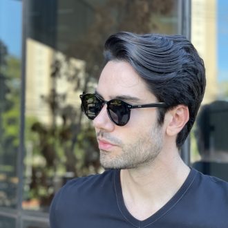 safine com br oculos de sol masculino redondo preto anthony 2