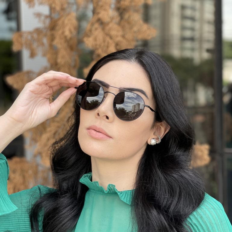 safine com br oculos de sol polarizado aviador preto erica 2