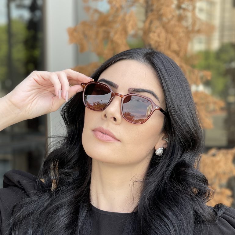 safine com br oculos de sol quadrado marrom dani 2