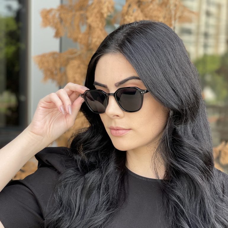 safine com br oculos de sol quadrado preto dani 2