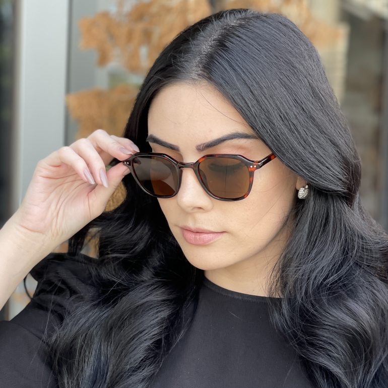 safine com br oculos de sol quadrado tartaruga com marrom dani 2