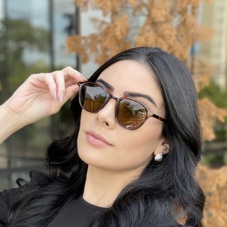 safine com br oculos de sol quadrado tartaruga com marrom dani 3