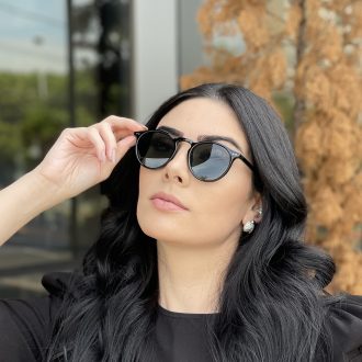 safine com br oculos de sol redondo preto com verde luisa 4