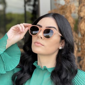 safine com br oculos de sol redondo rose lolo