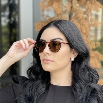 safine com br oculos de sol redondo tartaruga com marrom luisa 1