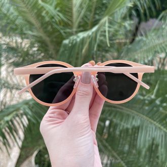 safine com br oculos de sol redondo tartaruga com rosa lolo