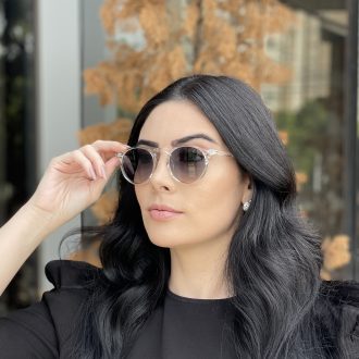safine com br oculos de sol redondo transparente luisa