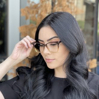 safine com br oculos de grau gatinho em acetato marrom transparente poliana 1